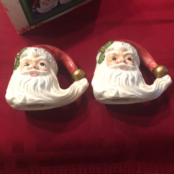 Fitz & Floyd/Omnibus Santa Face Head Salt/Pepper Shakers, Retro, Vintage, Y2K. - Picture 5 of 6
